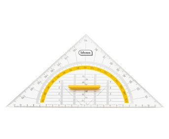 Idena Set square with handle, 22 cm