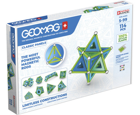 GEOMAG Classic Panels Recycled, 114 pieces.