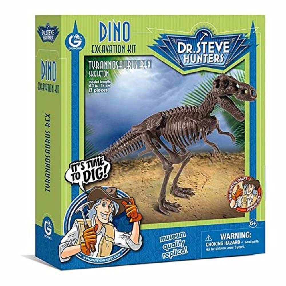 HQ Windspiration Geoworld 625262 – Dr. Steve Hunters: Dinosaur Excavation Kit – T-Rex Skelet