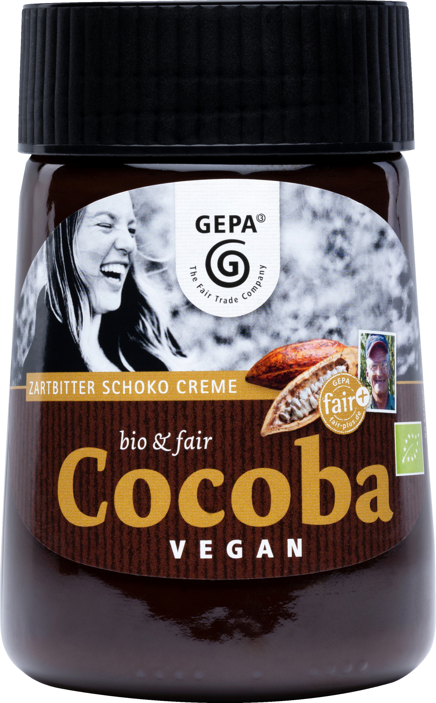 GEPA Organic Cocoba Dark Chocolate Vegan Chocolate Cream 400g
