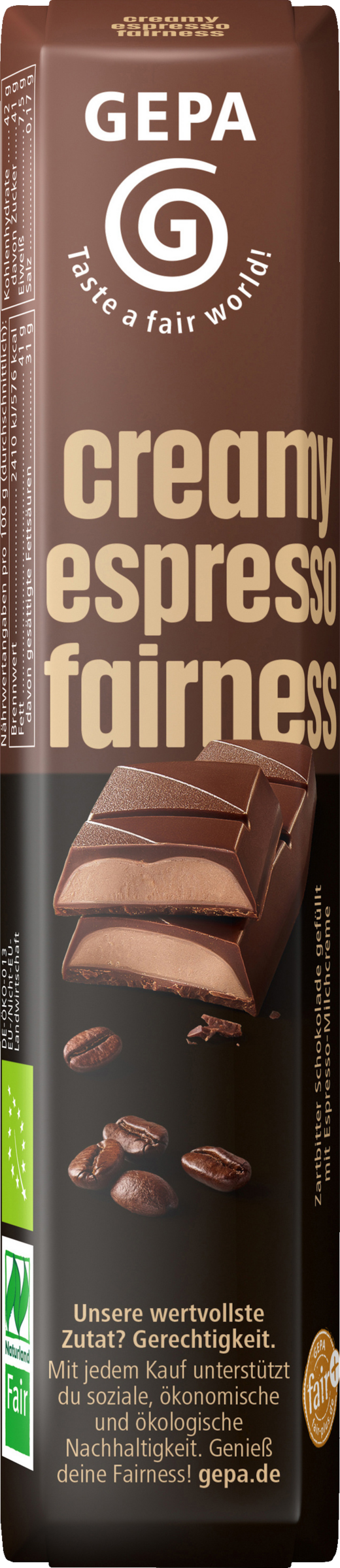 GEPA organic creamy espresso fairness 37.5g