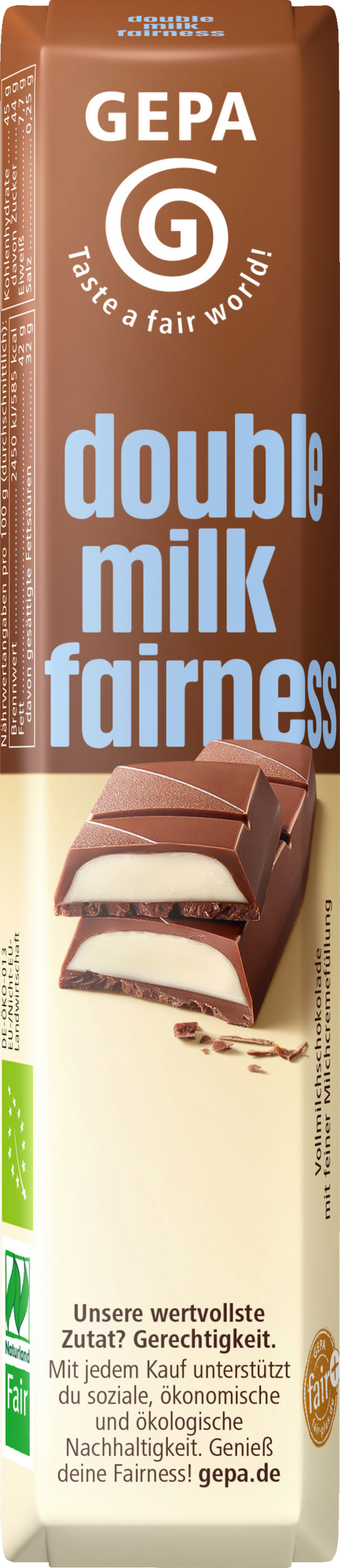GEPA Organic double milk fairness 375g
