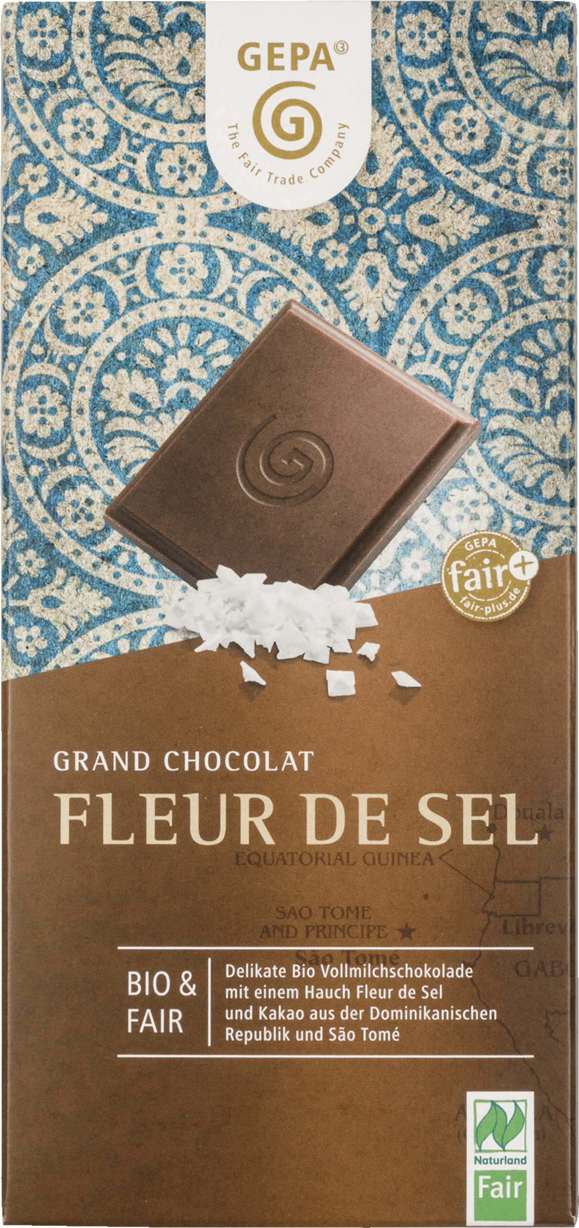 GEPA Organic Grand Chocolat Fleur de Sel Naturland 100g