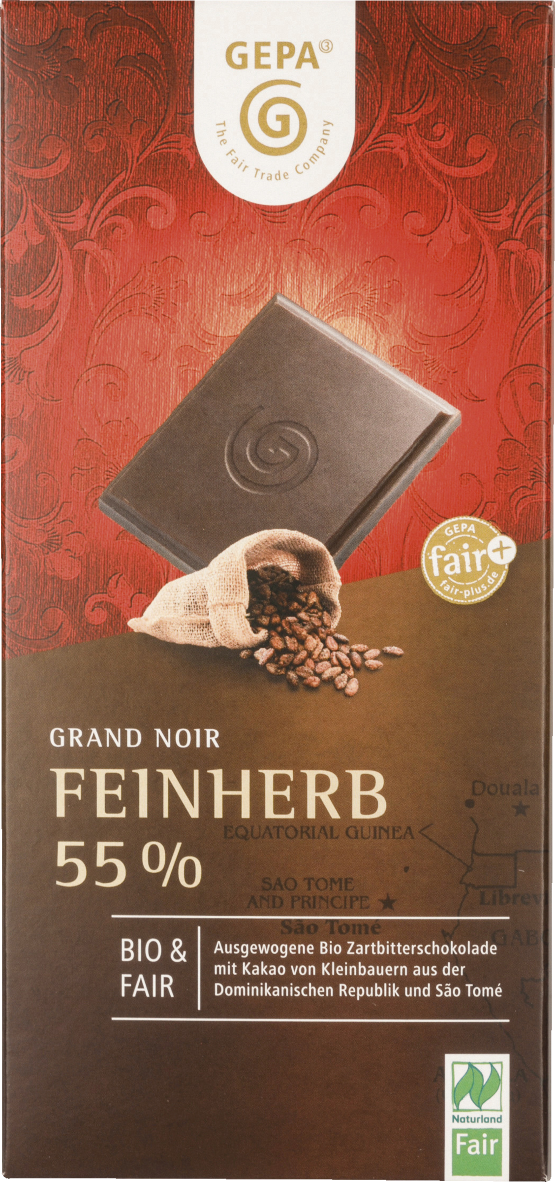 GEPA Organic Grand Noir Semi-dry 55% Naturland 100g