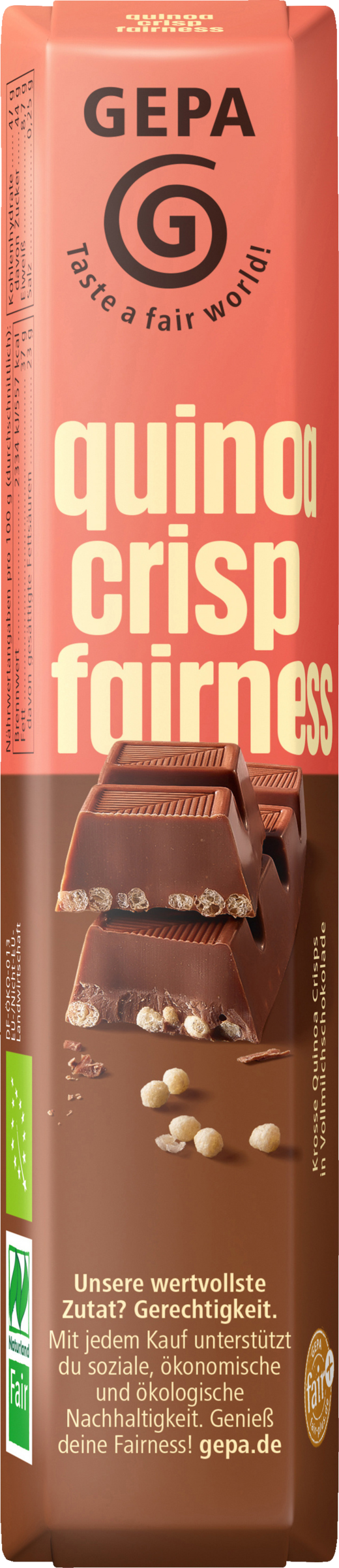GEPA organic quinoa crisp fairness 45g