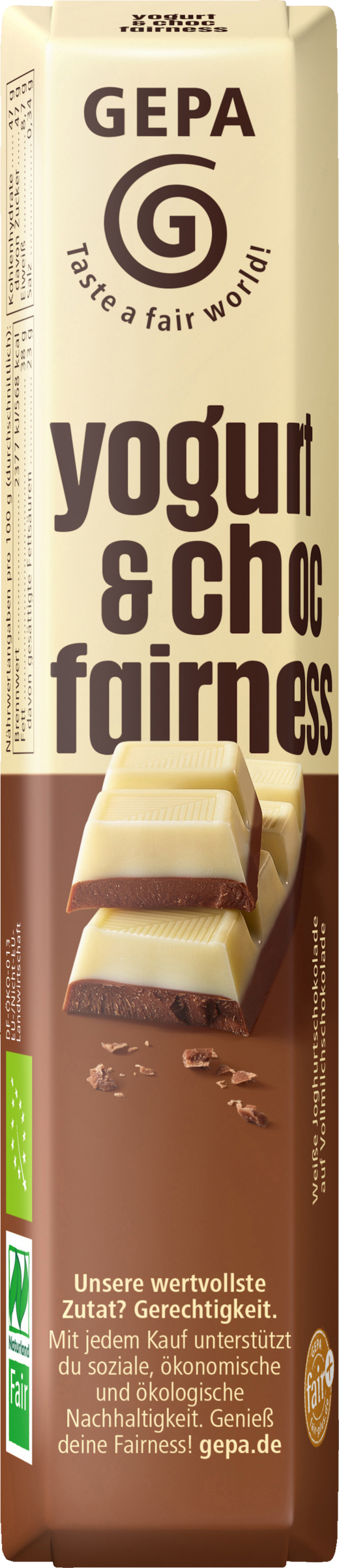 GEPA organic yogurt & choc fairness 45g