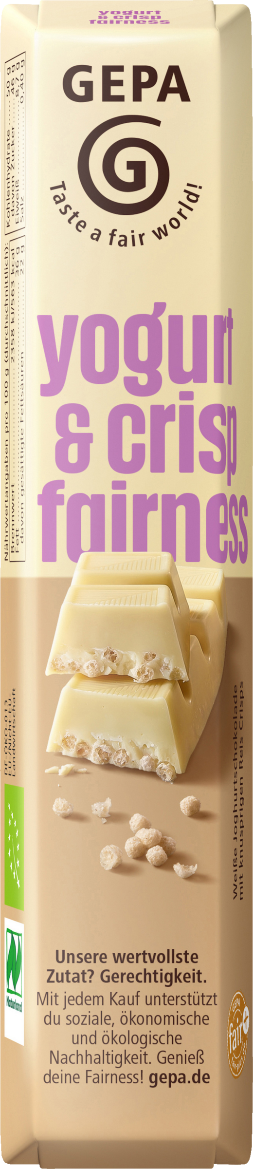 GEPA organic yogurt & crisp fairness 45g