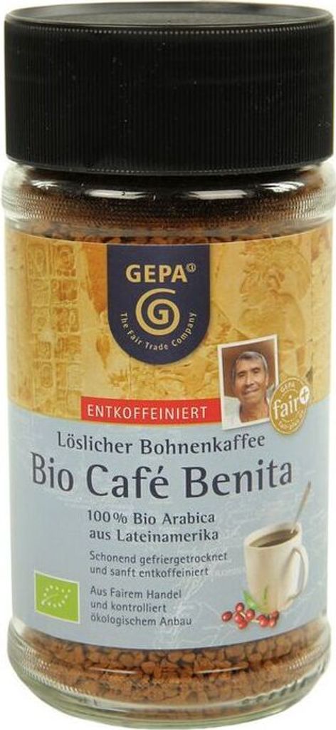 GEPA Café Benita decaffeinated -- 100g x 6 - 6-pack PU