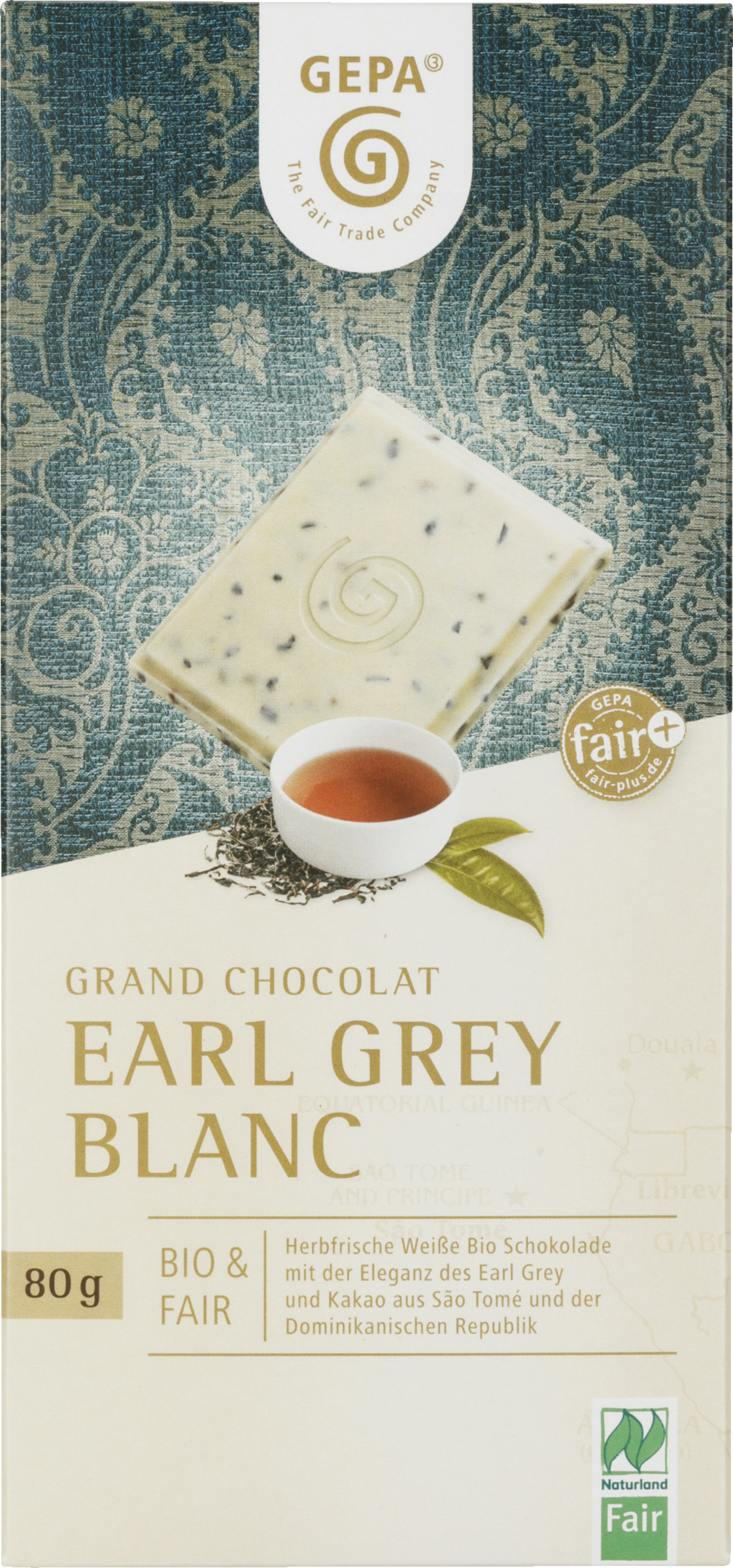 GEPA Earl Grey Blanc NL Fair 80g Organic White Chocolate 80g