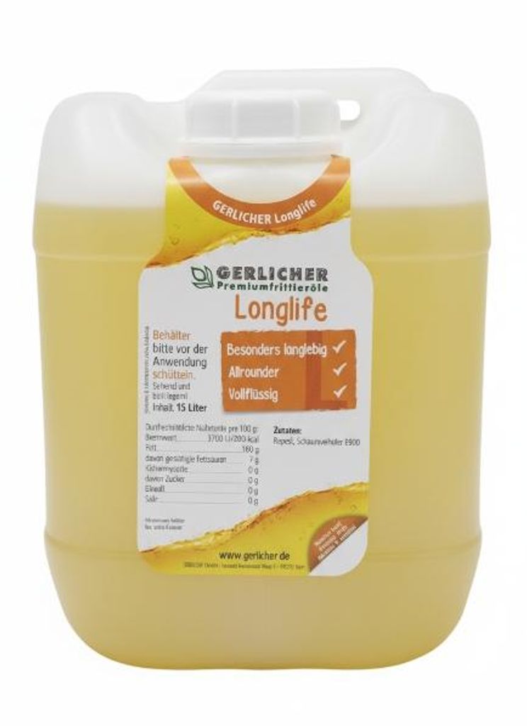 Lutz Gerlicher Longlife frying oil (15l) 15000 ml
