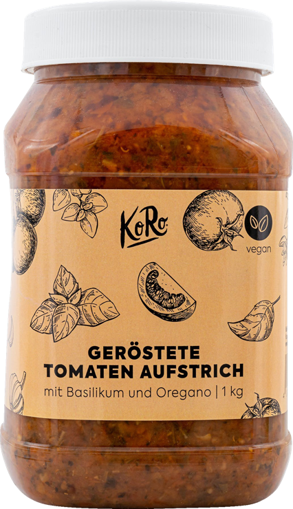 KoRo Toasted tomatoes spread with basil & Oregano