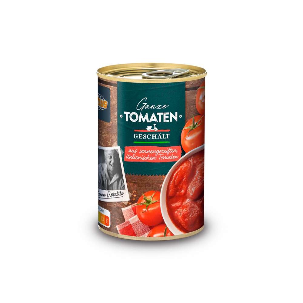 GLOBUS Peeled tomatoes, whole, in tomato juice
