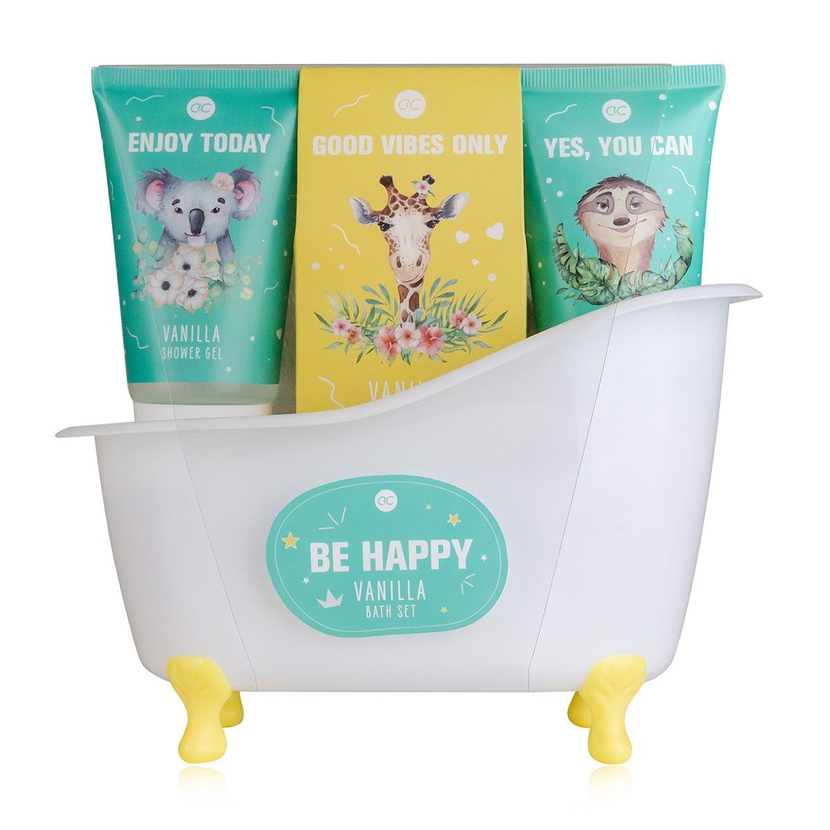 GESCHENKSET Gift set, care set, bath set, Be happy bathtub, gift idea, 1 St