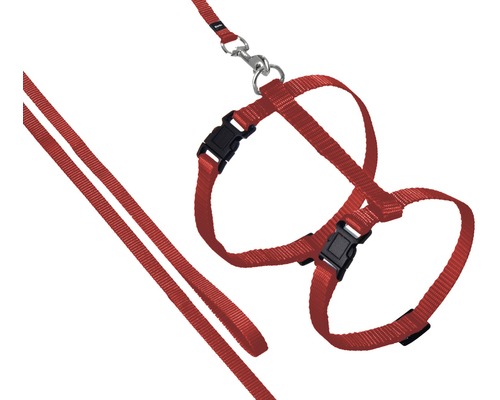 Karlie Harness with leash Sportiv, 110 cm, red