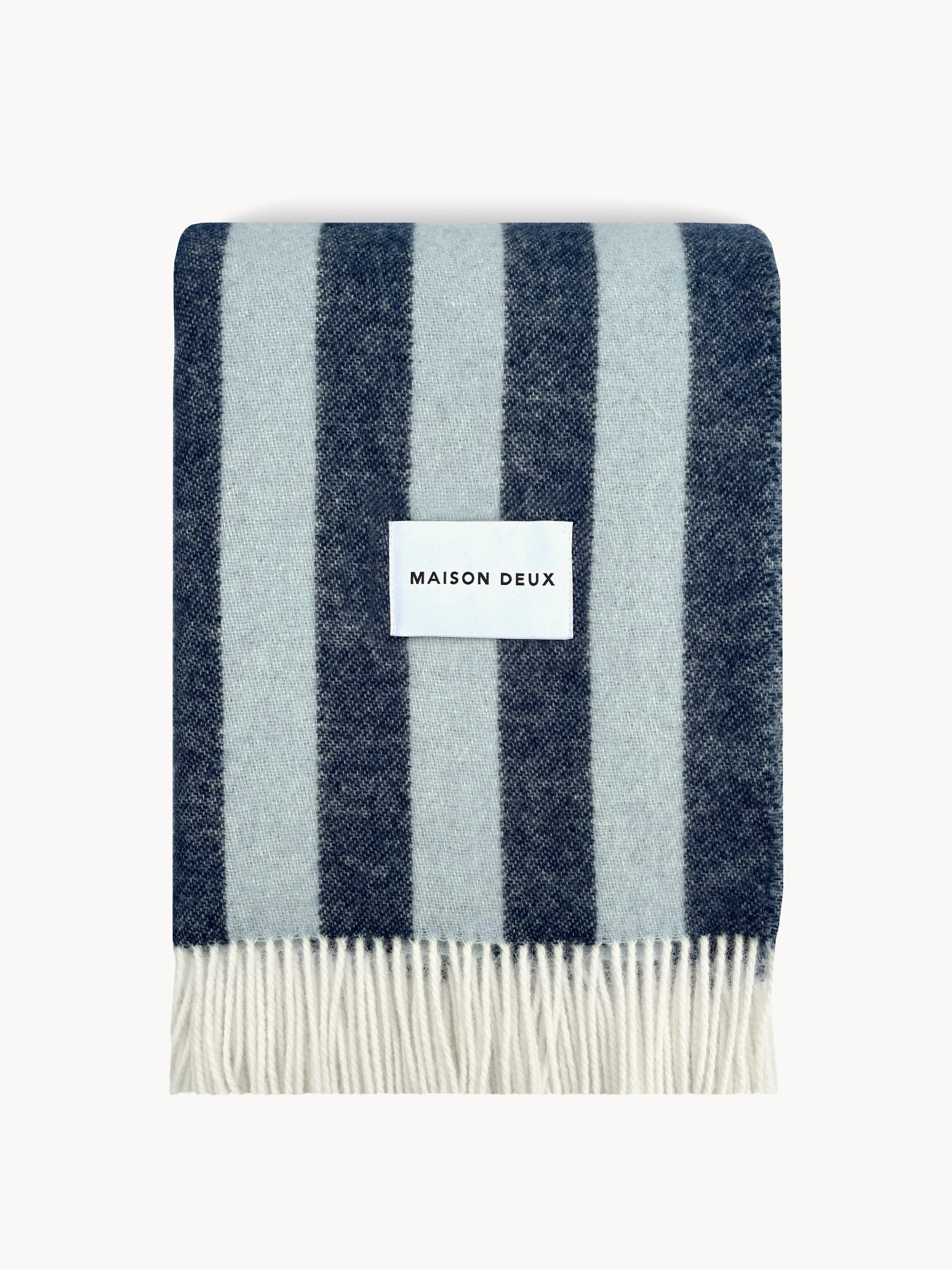 Maison Deux Striped Wool Blanket Candy Wrap