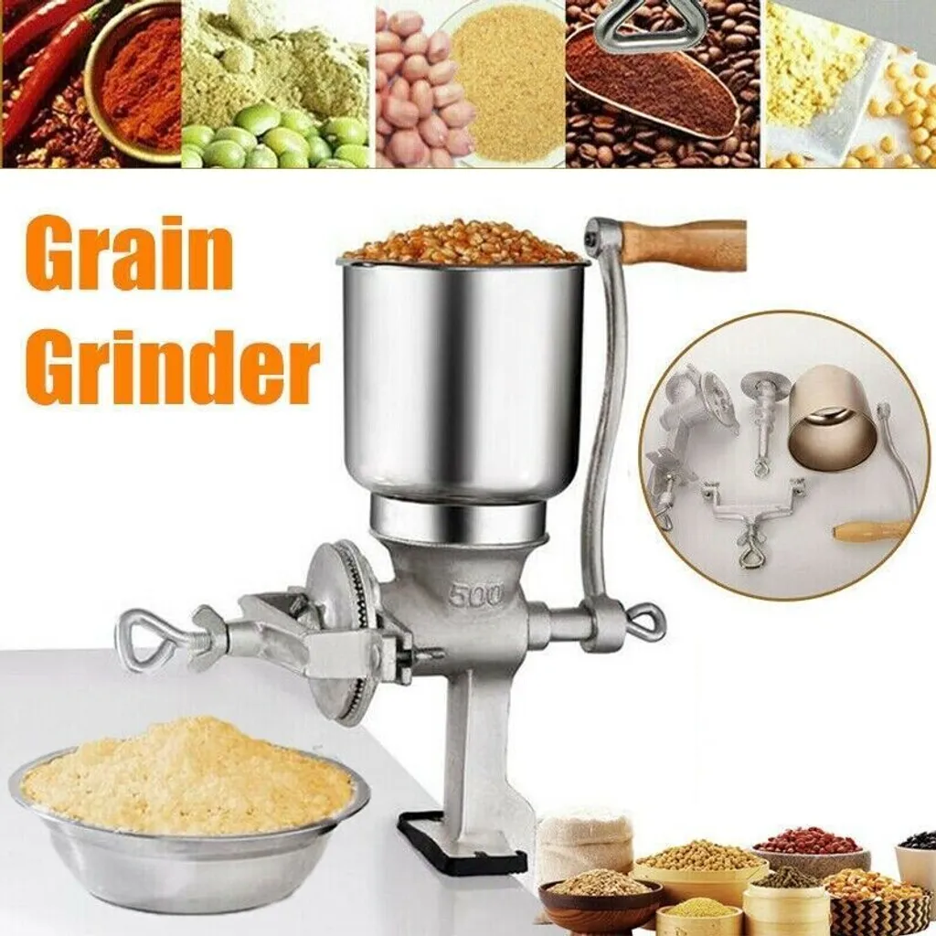 Topchances Grain mill, malt mill, grist mill, grinder, hand mill, feed mill, coffee mill