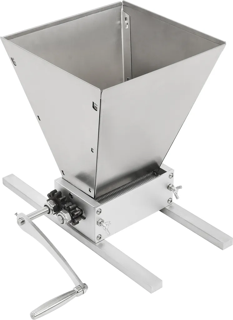 easybuy Grain mill, malt mill, silver, manual household mill for corn
