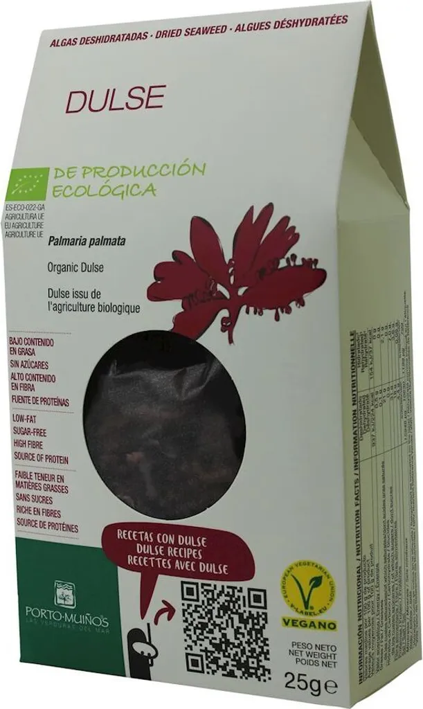 Biogo DRIED SEA ALGAE - DULSE 25 g - PORTO MUINOS 25g
