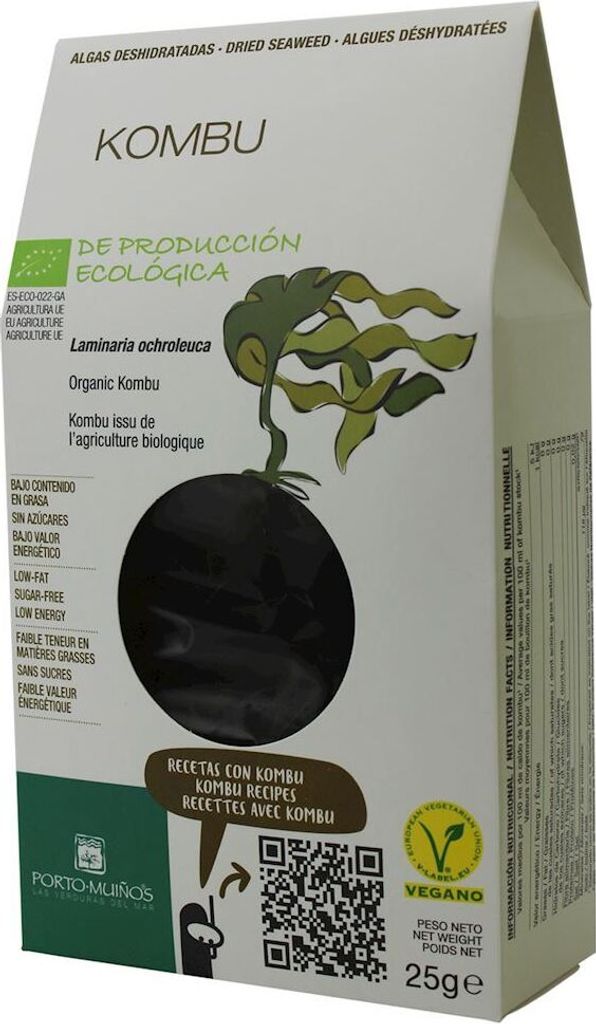 Biogo DRIED SEAWEED - KOMBU 25 g - PORTO MUINOS