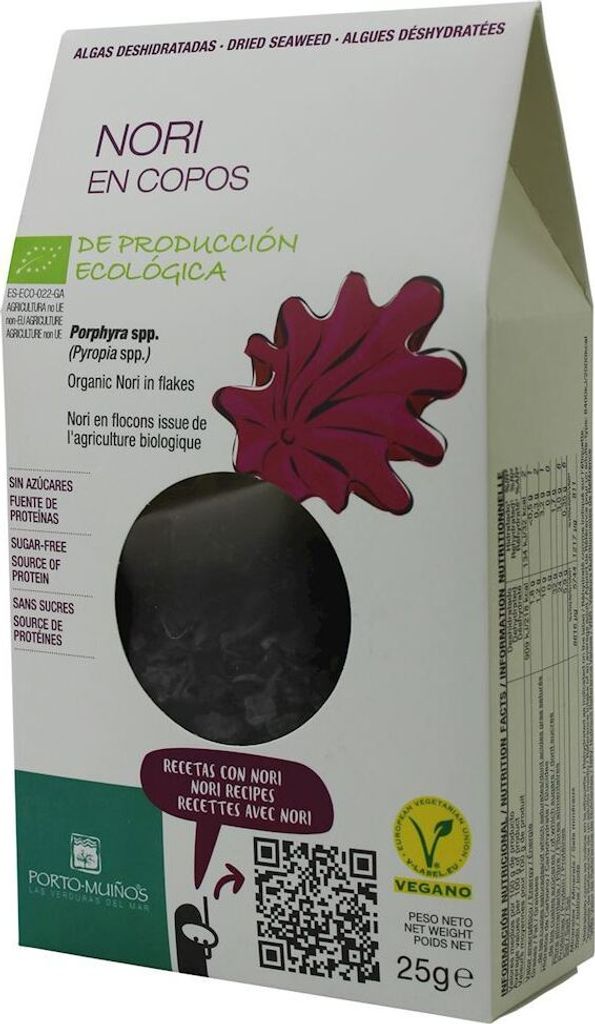 Biogo DRIED SEAWEED - NORI FLAKES 25 g - PORTO MUINOS
