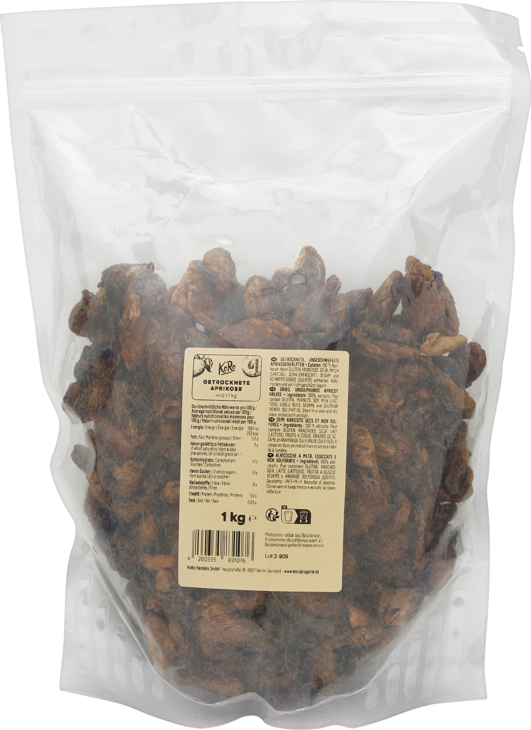 KoRo Dried wild apricots