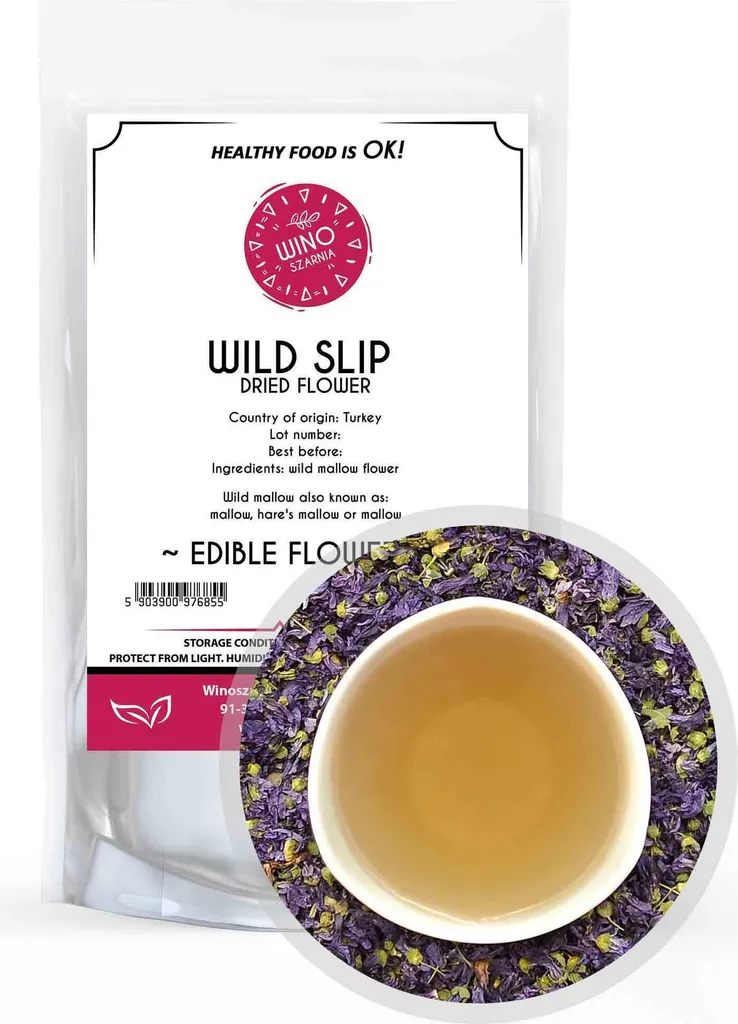 Winoszarnia Dried wild mallow flowers - 15 g edible flowers 15g