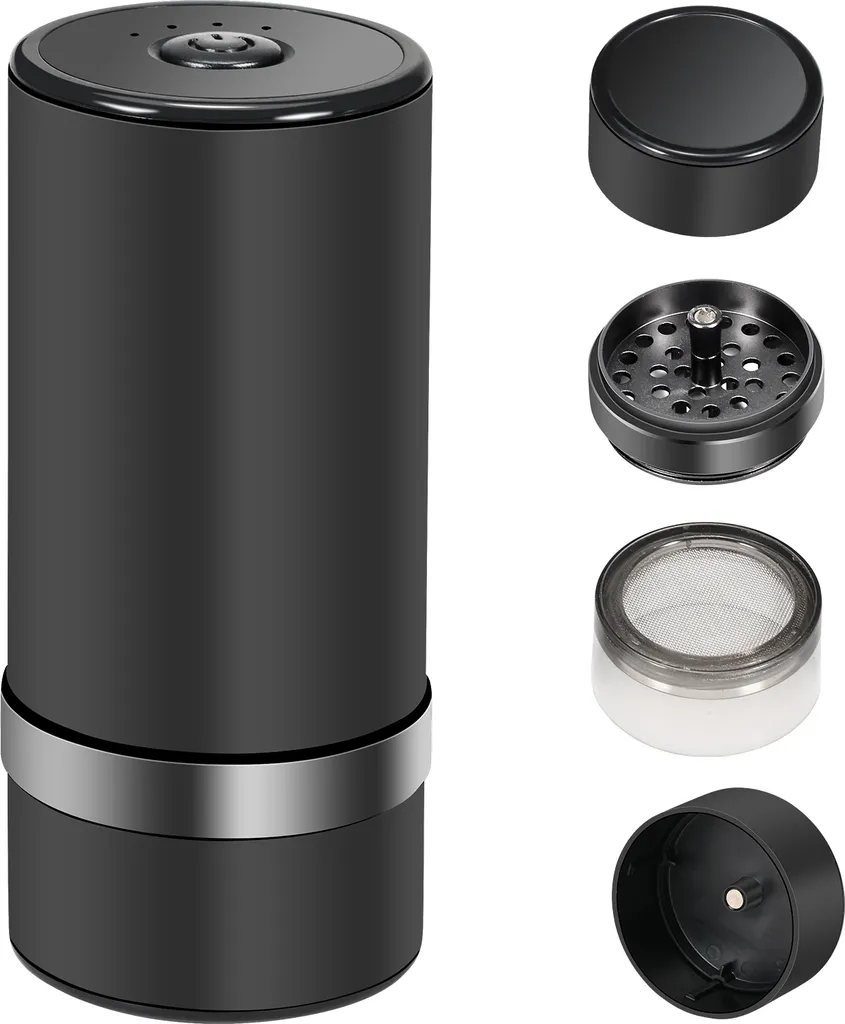 KKmoon Spice & Coffee Grinder Large Capacity Grinding Container made of Aluminum Alloy, also suitable for pesto, spices, nuts and much more.
