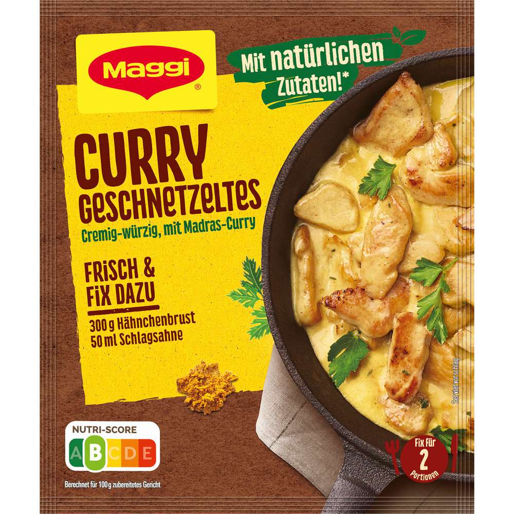 Maggi Spice mix, curry strips