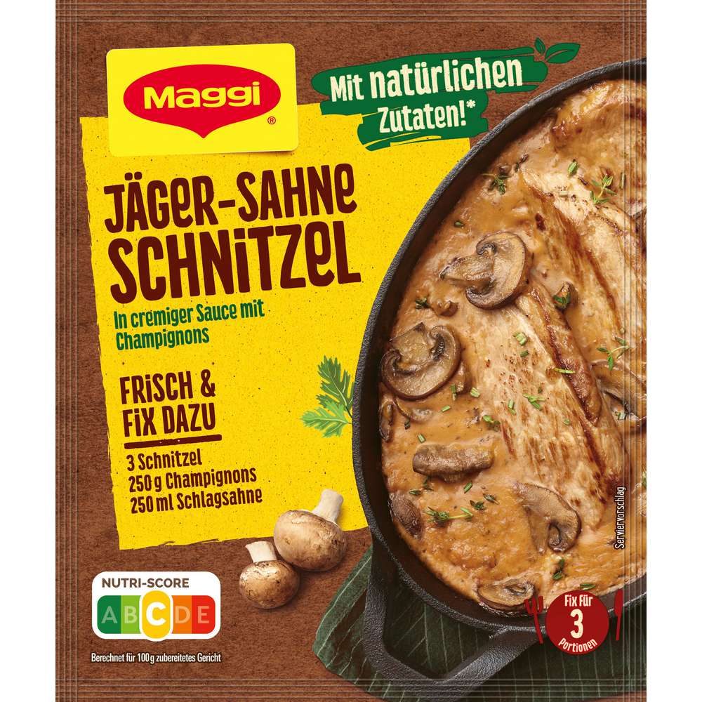 Maggi Spice mix Fix, hunter's cream schnitzel 100% natural ingredients