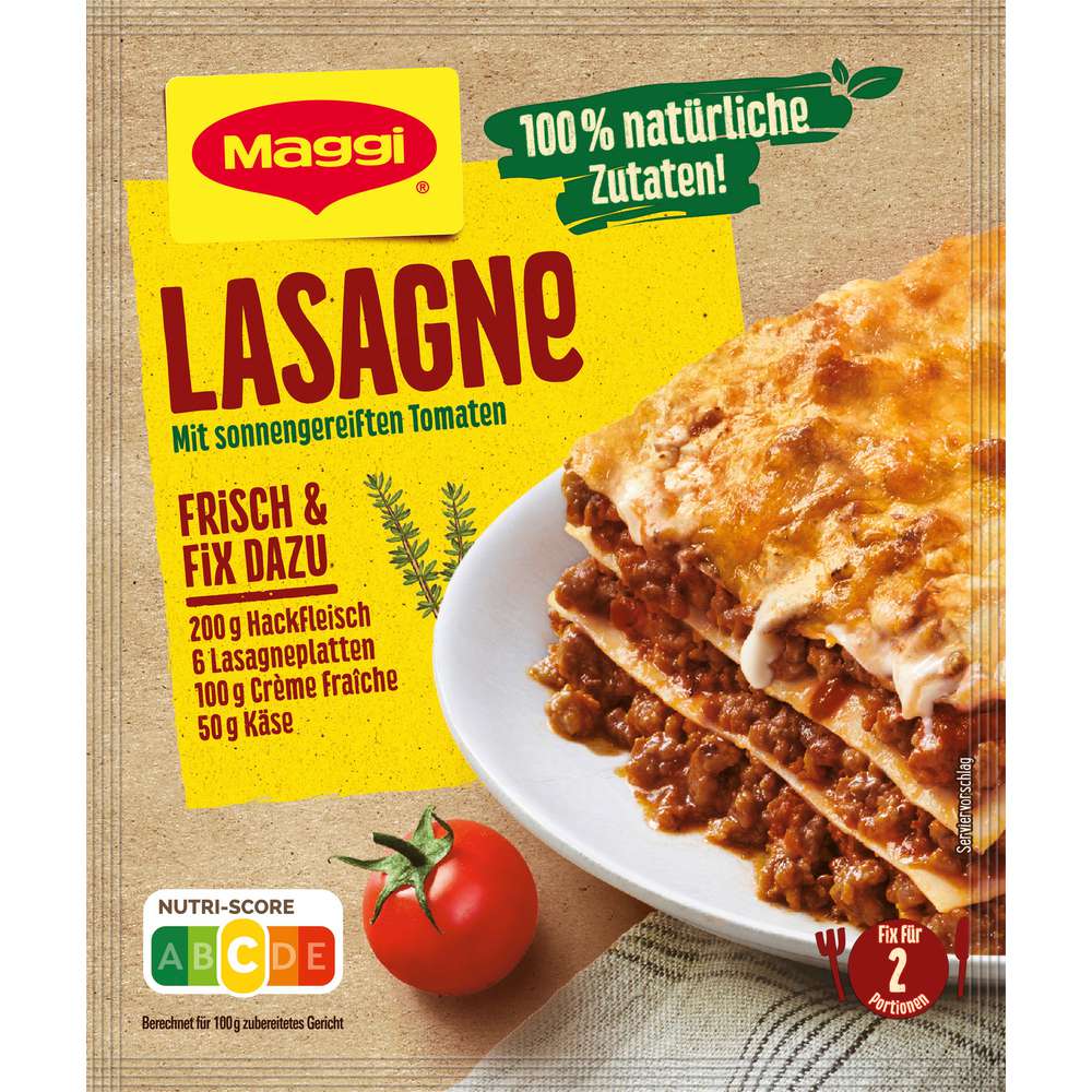 Maggi Spice mix Fix, Lasagne 100% natural ingredients