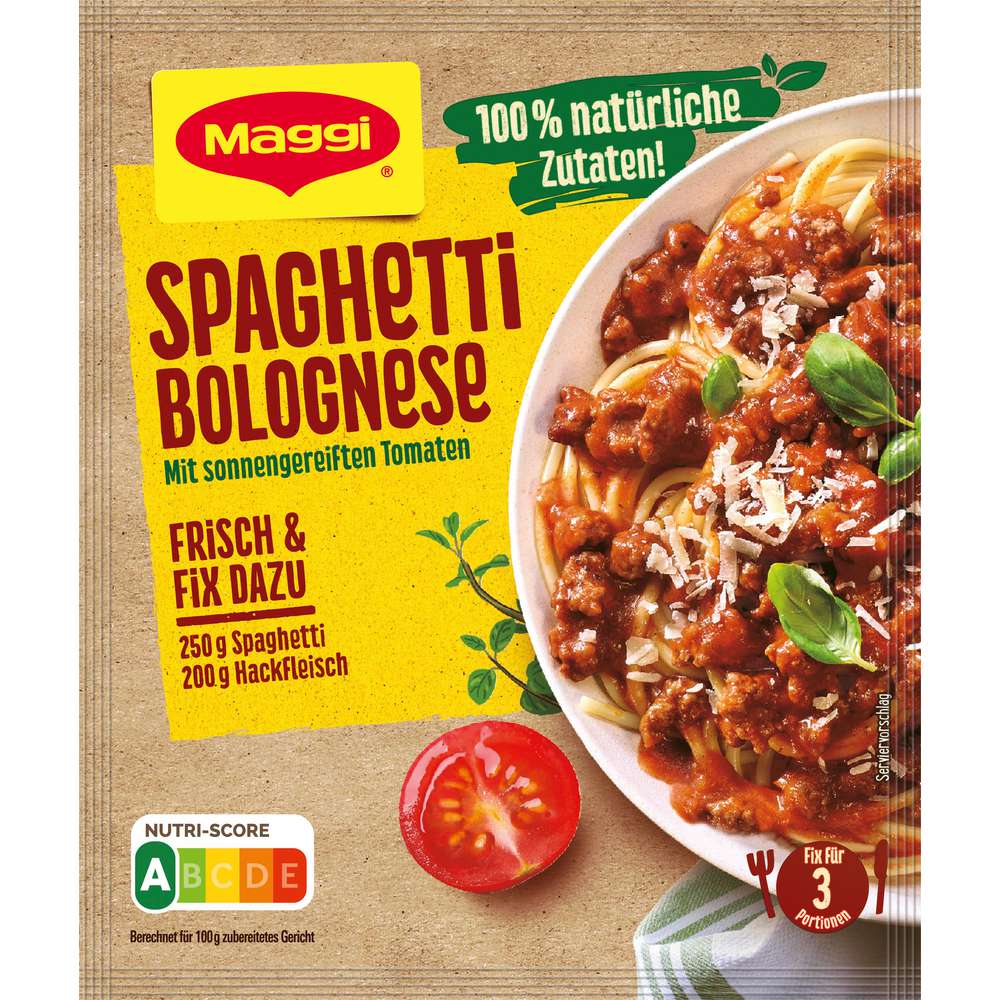 Maggi Spice mix Fix, Spaghetti Bolognese 100% natural ingredients