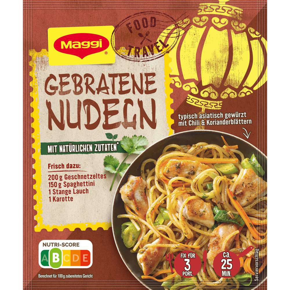 Maggi Seasoning mix, fried noodles