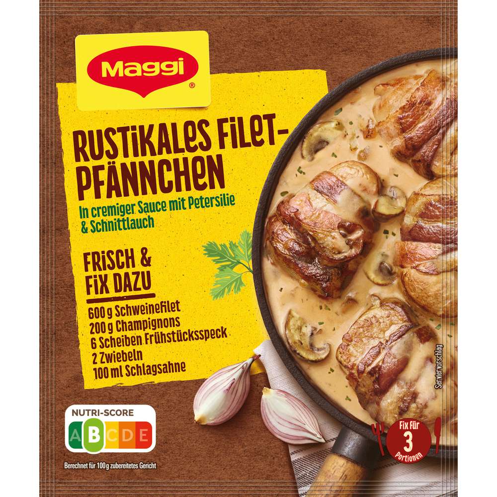 Maggi Spice mix, rustic fillet pan