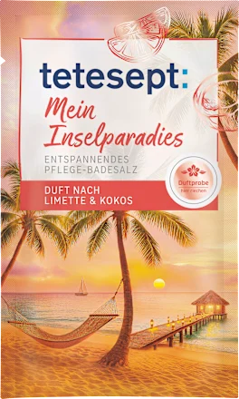 tetesept Bath salts My Island Paradise, 60 g