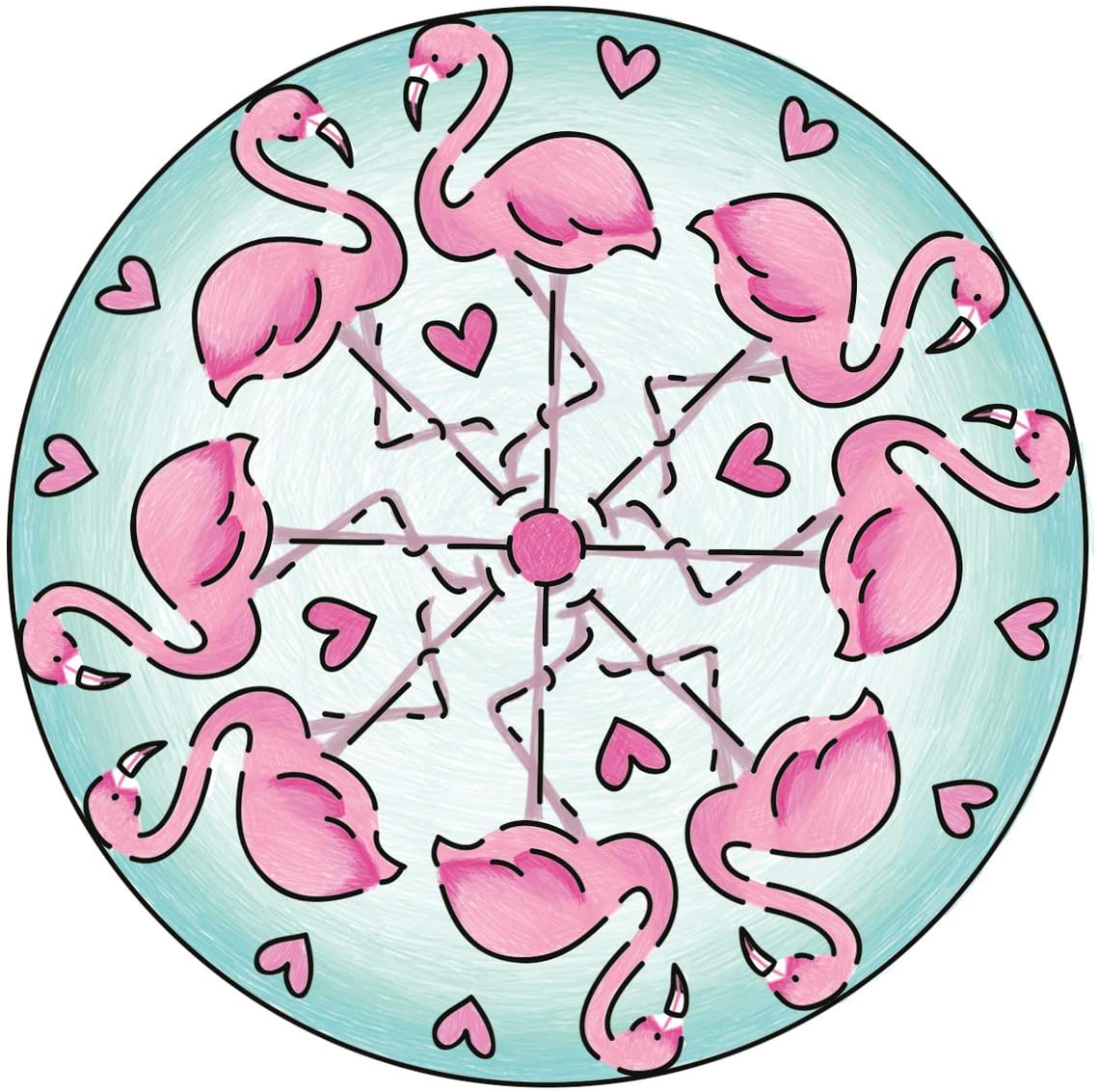Ravensburger 28520 Mini Mandala Designer Flamingo