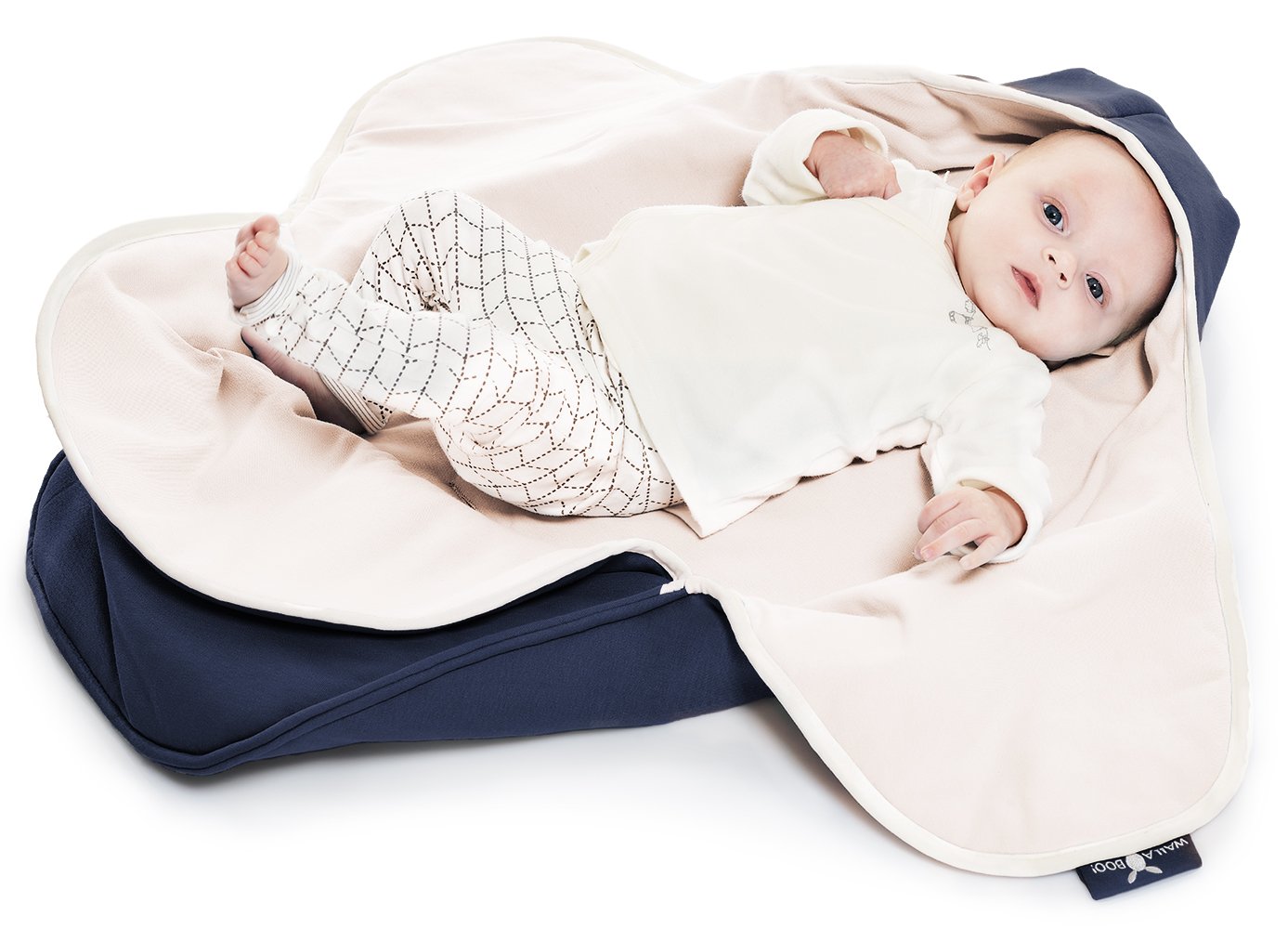 Wallaboo Coco Swaddling Blanket Universal for Baby Seat, Car Seat, e.g. For Maxi-Cosi, Römer, for prams 90 x 70 cm