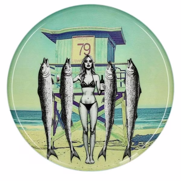 Gift Company decorative tray Love Trays Beach Girl (22.8cm)
