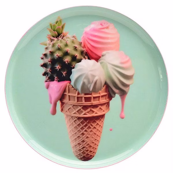 Gift Company Decorative Tray Love Trays Ice Cream (12.7cm)