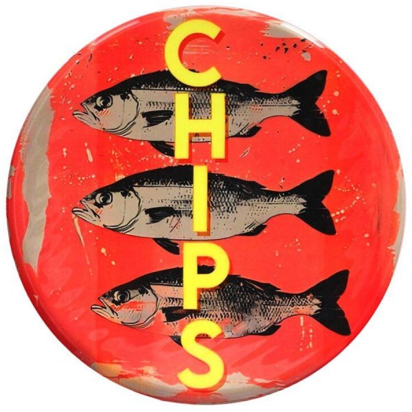 Gift Company decorative tray Love Trays Fish & Chips (31cm)