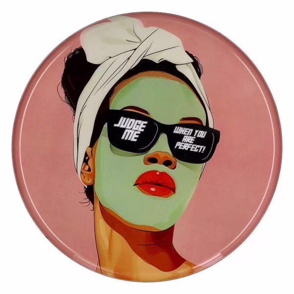 Gift Company decorative tray Love Trays woman with face