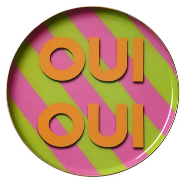 Gift Company decorative tray Love Trays Oui Oui (12.7cm)