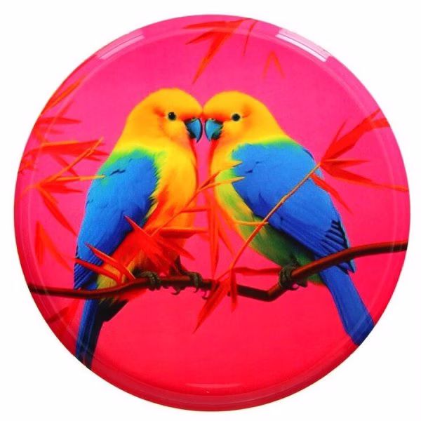Gift Company Decorative Tray Love Trays Birds Pink (17.7cm)