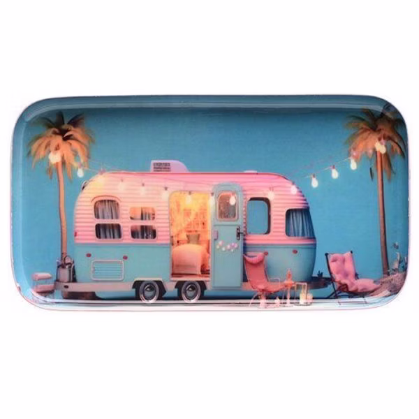 Gift Company Decorative Tray Love Trays Caravan (21.8cm)