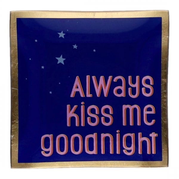 Gift Company glass plate Love Plates Always Kiss me Good