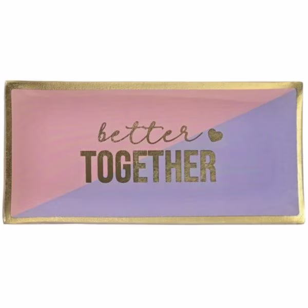 Gift Company glass plate Love Plates Better Together (10