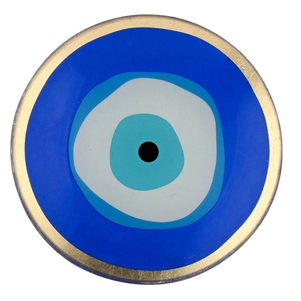 Gift Company Glass Plate Love Plates Blue Eye Round