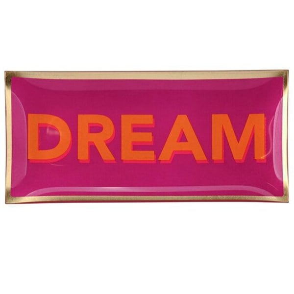 Gift Company Glass Plate Love Plates Dream Neon Purple (10