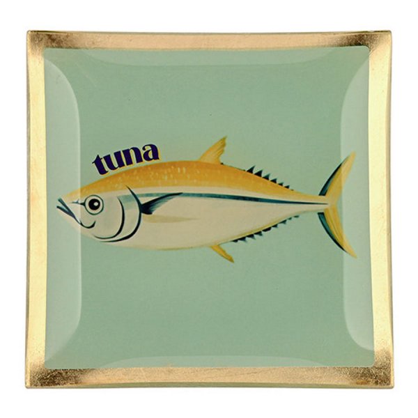 Gift Company Glass Plates Love Plates Fish Tuna Min