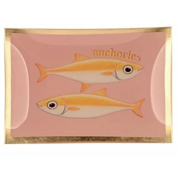 Gift Company Glass Plates Love Plates Fish Anchovies