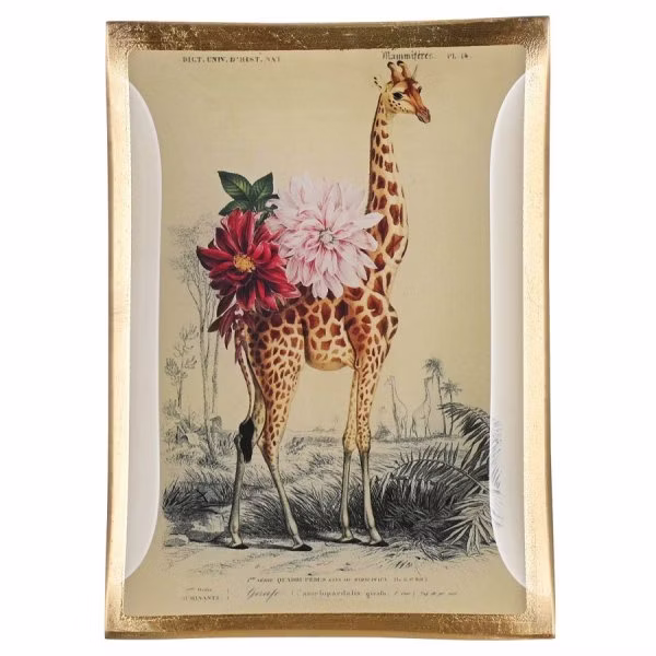 Gift Company Glass Plate Love Plates Giraffe (14.2m)